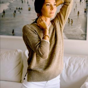 J.Crew Tipped beach sweater